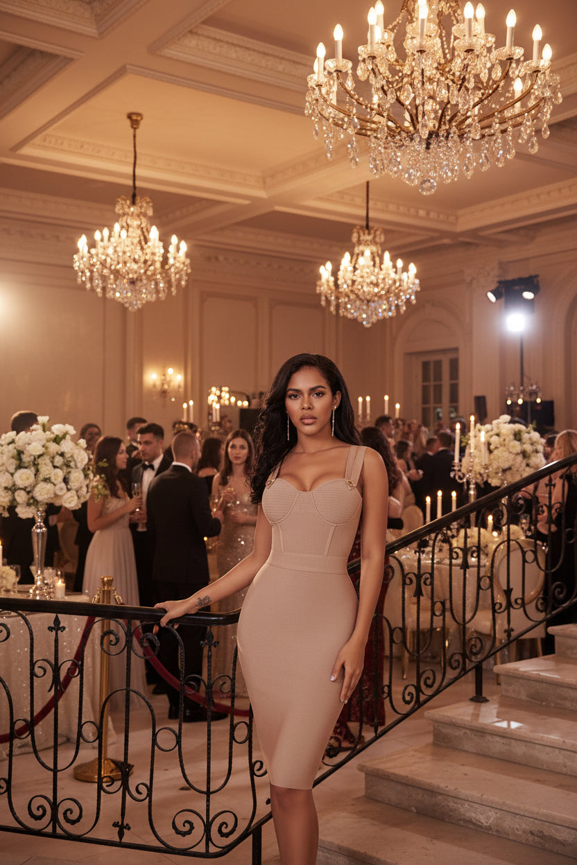 Bandage Dress Evening Strap Dress