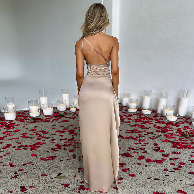 Women’s Satin Slit Dress