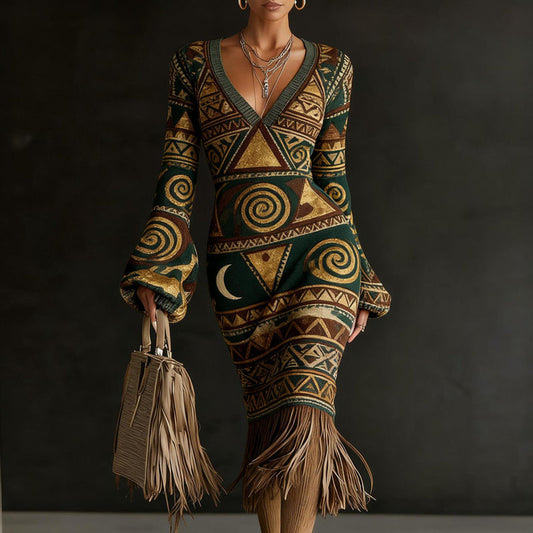 Creative Knitted Sweater Dresses For Women