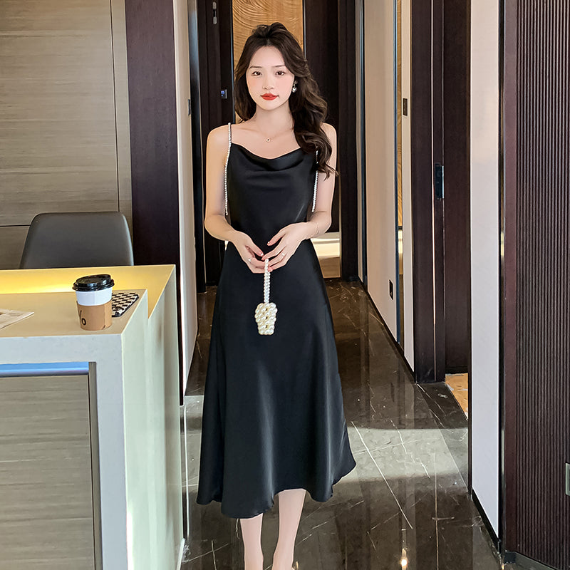 Satin Waist Slip Dress