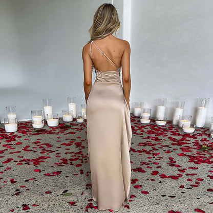Women’s Satin Slit Dress