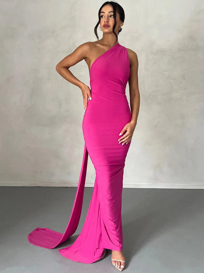 Women’s One-Shoulder Maxi Dress