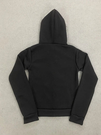Y2K Gothic Fur Collar Hoodie