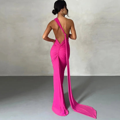 Women’s One-Shoulder Maxi Dress