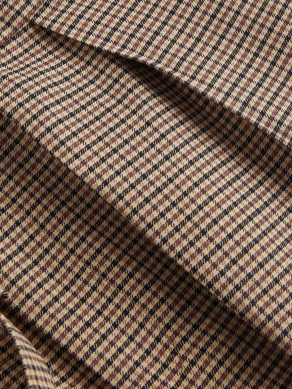 Retro Plaid Wide-Leg Cargo Pants