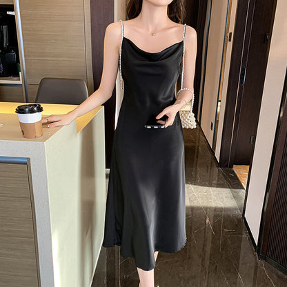 Satin Waist Slip Dress