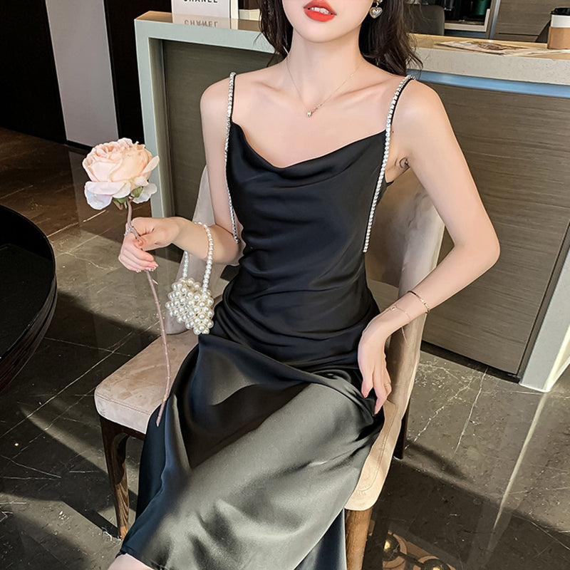 Satin Waist Slip Dress