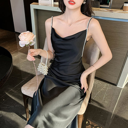 Satin Waist Slip Dress